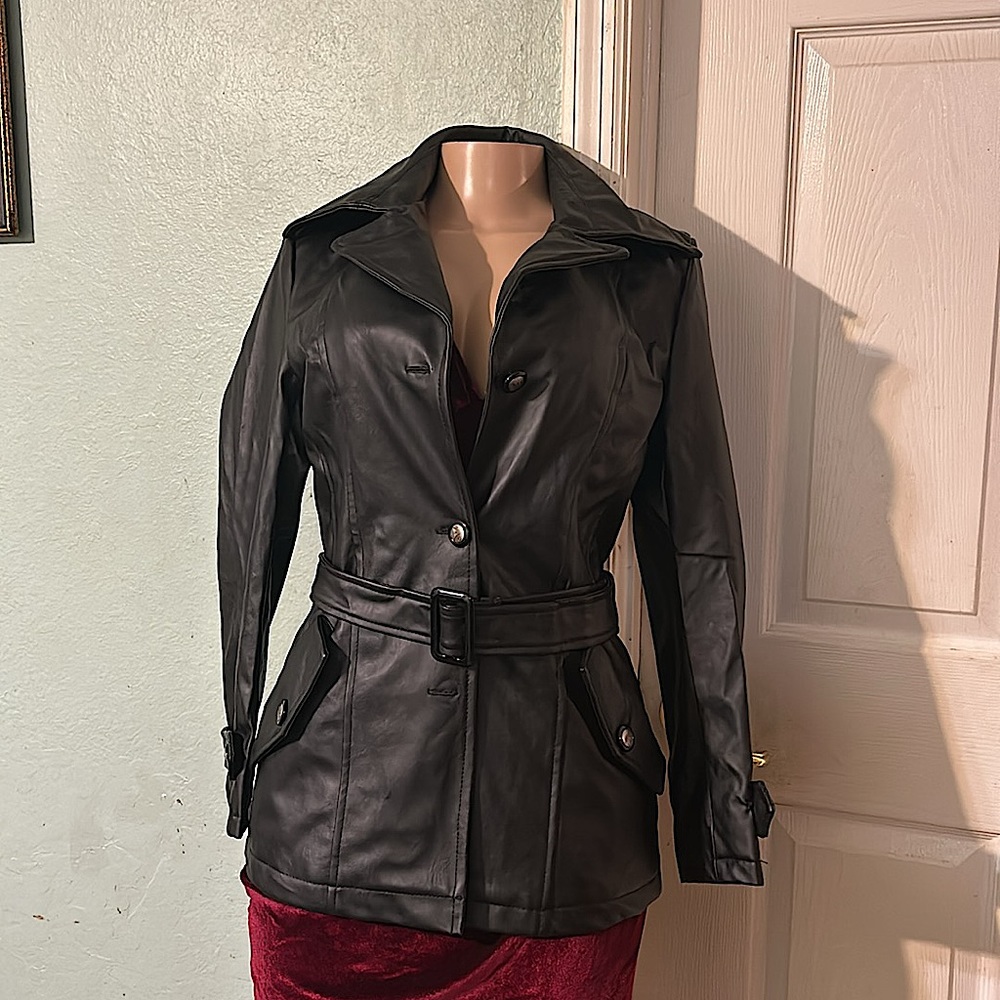 Armani Collezioni leather jacket